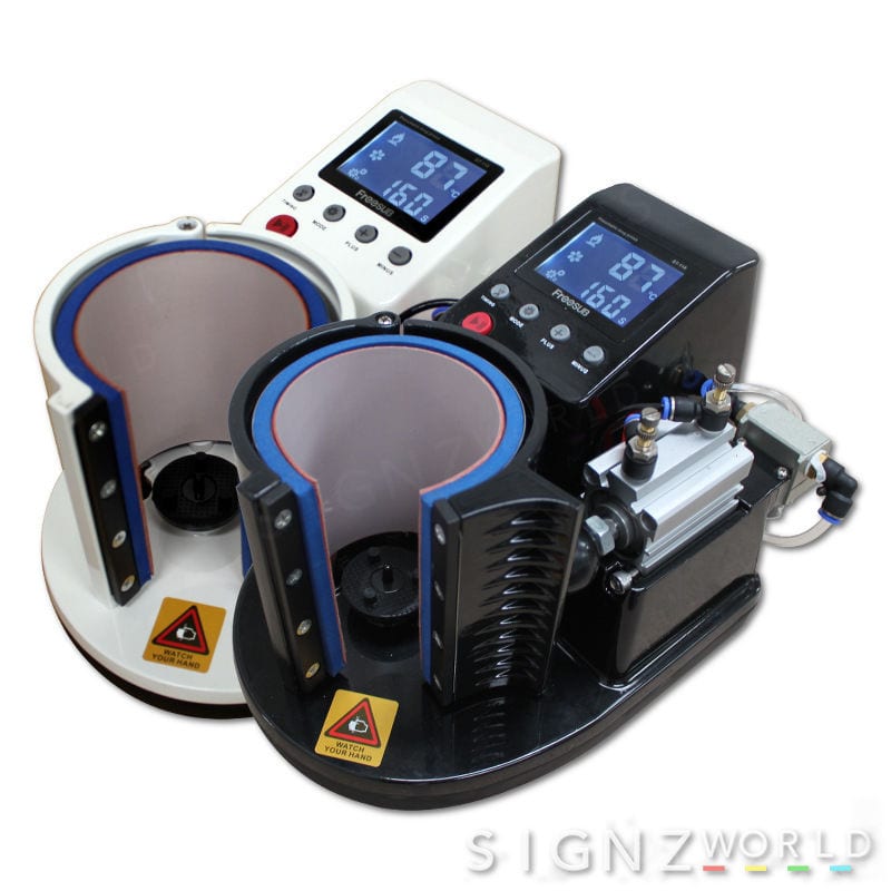 Auto Mug Transfer Pneumatic Heat Press Machine ST-110 Black UK Plug 220-240V 
