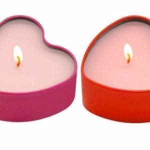 Sublimation Rose Scented Love Heart Candle Duo in Gift Box Heat Press Transfer
