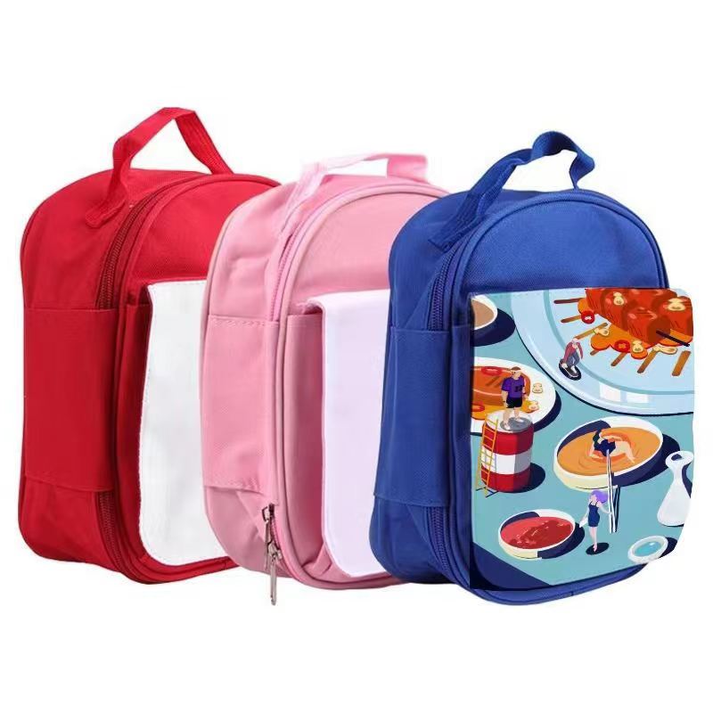 Sublimation Blank kids Lunch Pack Bags - Colour Options Available