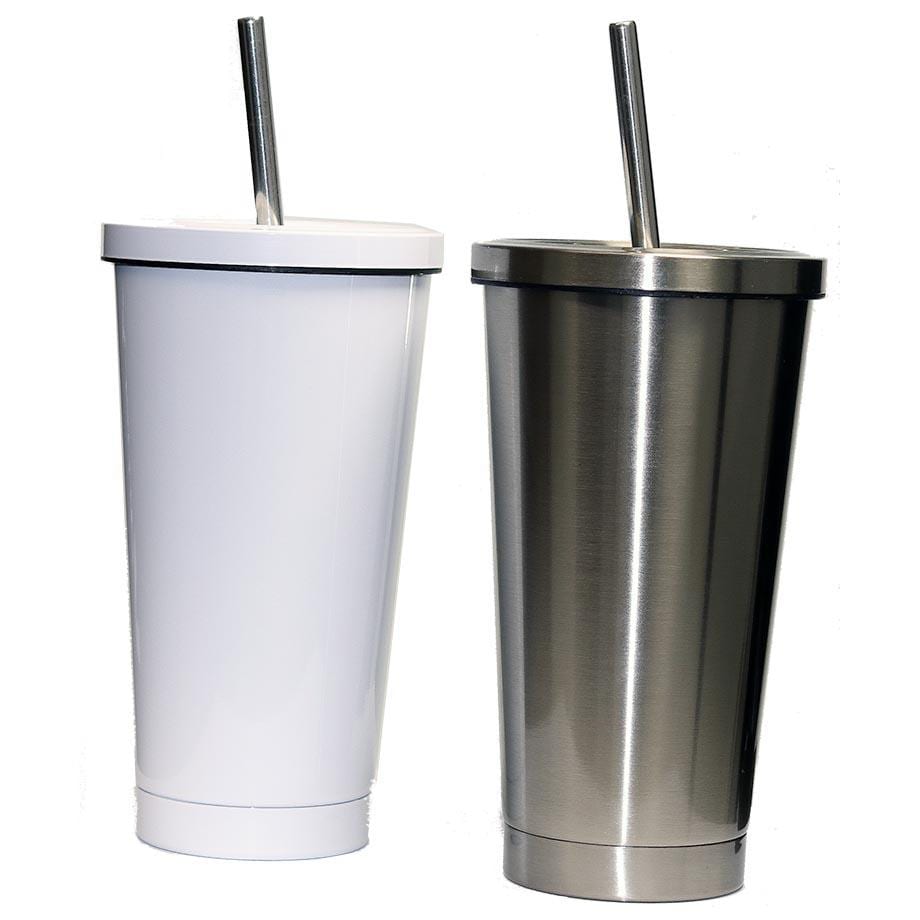 Sublimation Thermos Mug Stainless Steel 450ml with Straw
