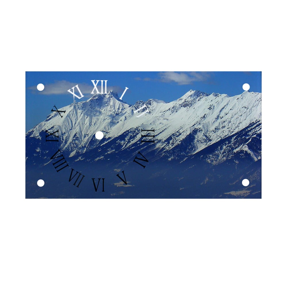 30x16x0.5cm Rectangle Toughened Glass Sublimation Wall Clock Photo Frame Blanks