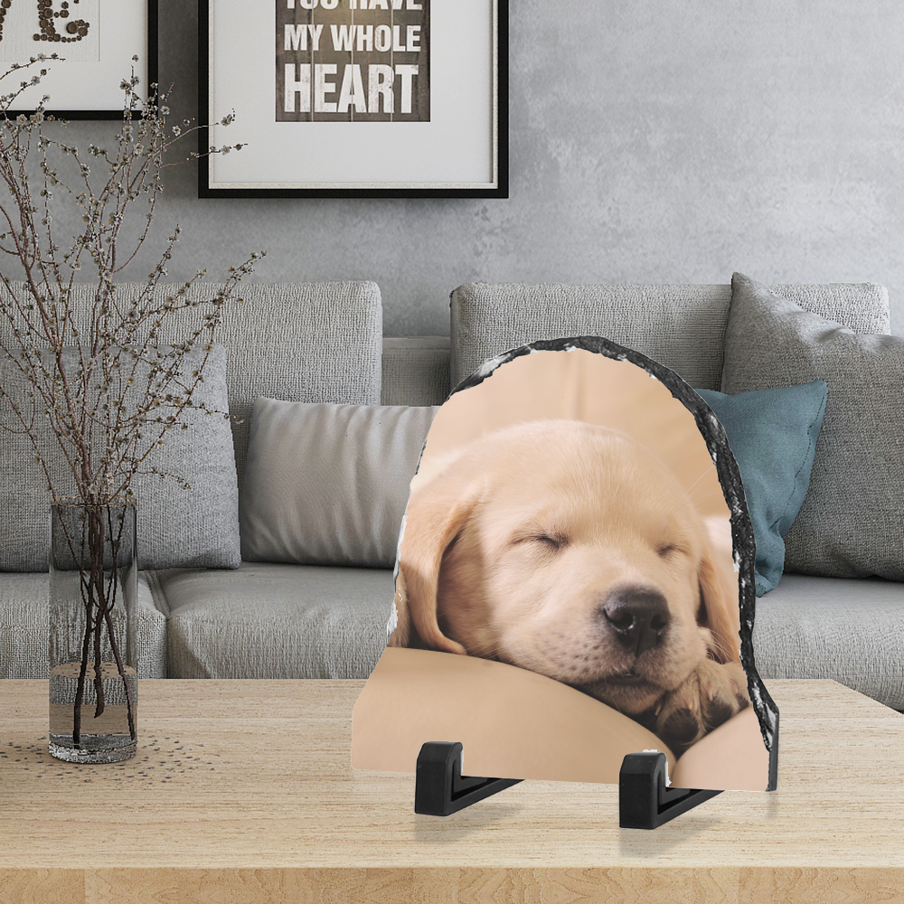 Sublimation Rock Slate 15cm x 15cm Half Round for Photograph Printing SH01
