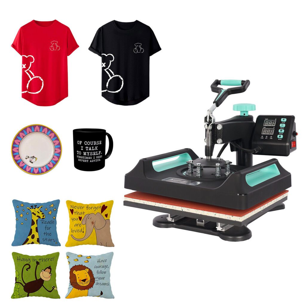 8 in 1 Heat Press Machine, Perfect for Tshirt/ Bag/ Cap/ Mug