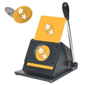 25, 37, 44, 50, 58mm Button Paper Cutter Badge PVC Paper Card Cutting Machine