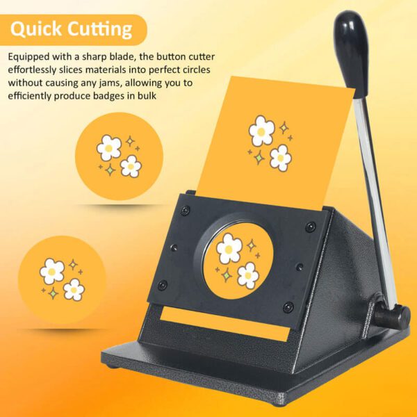 Button Paper Cutter Button Paper Card Cutting Machine - For Badges Making