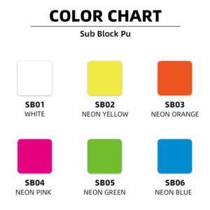 Minseo Sub Block PU T-Shirt Vinyl – Anti-Dye Migration Heat Transfer Film for Sportswear